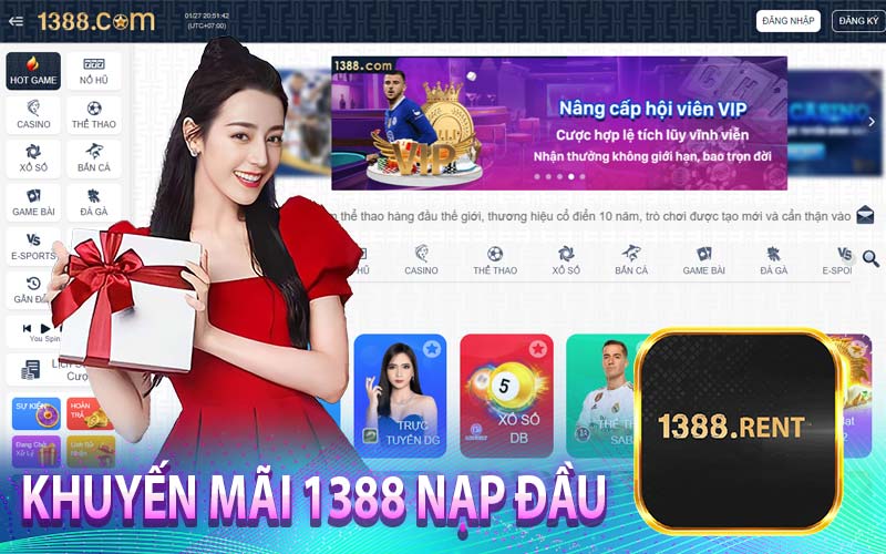 Khuyến mãi 1388 nạp đầu 